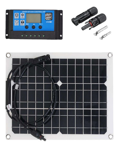 Cargador De Energía Solar Con Panel Solar Para Exteriores