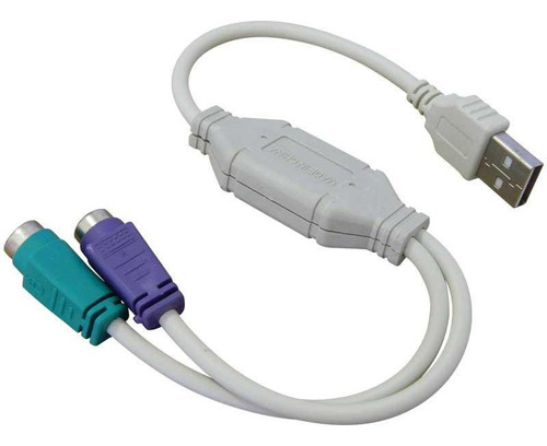 Imagen 1 de 3 de Cable Adaptador Usb Ps2 Para Teclado Mouse Windows,mac,linux