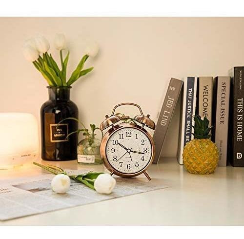 Pipapoint - Reloj Despertador Con Doble Campana De 4 Pulgada