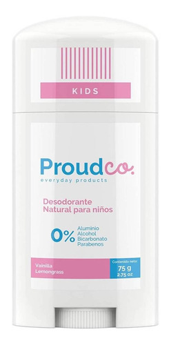 Desodorante Para Niñas Kids Vainilla & Lemongrass 75g 1 Pza