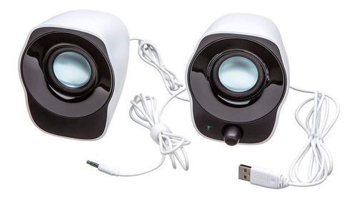 Parlante Stereo Compacto Logitech Z120 White Color Blanco