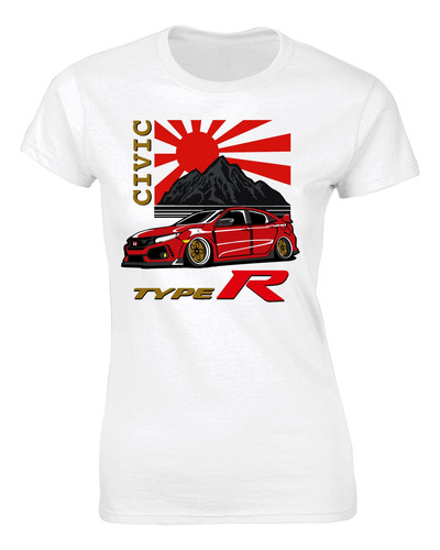 Camiseta Honda Civic Type R Autos Japoneses