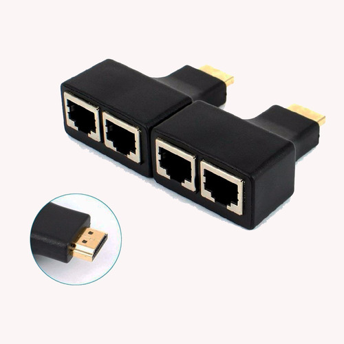 Imagen 4 de 4 de Extensor Hdmi Cat 5e/6 Full Hd 1080p