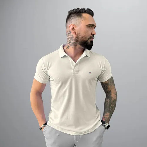Polo Tommy Hilfiger Masculina Custom Fit Algodão Importada