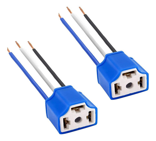 Socate H4, Conector De 3 Patas Para Bombillo H4, (ceramica)