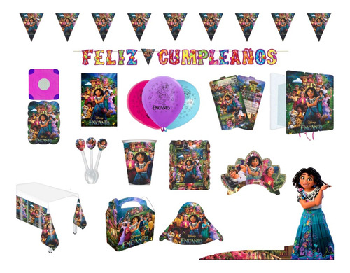 Kit Decoracion Piñata Fiesta Infantil Encanto