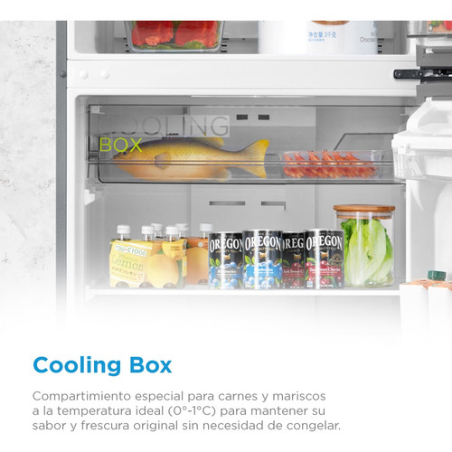 Refrigerador Midea Top Mount Smart Sensor Bru Steel 17 P3