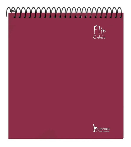 Caderno Para Canhotos 10 Matérias Tamoio Flip Colors Vinho