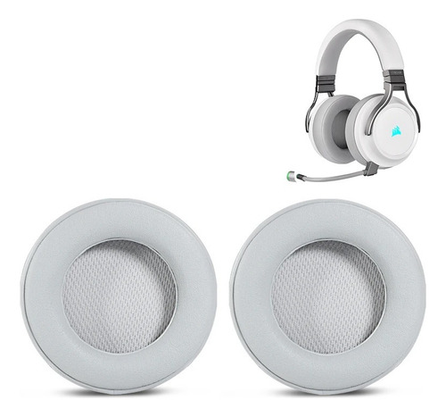Almofada Compatível Headset Corsair Virtuoso Cinza