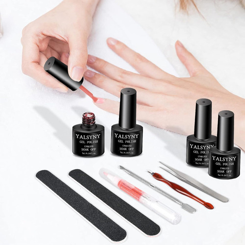 Kit De Esmalte De Uñas, Lámpara De Uñas Led Uv, Kit De Uñas