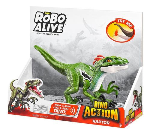 Dinosaurio Robo Alive Dino Action Raptor Con Sonido