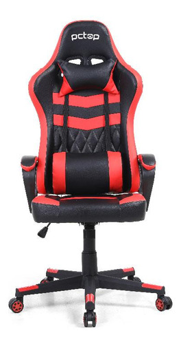 Cadeira Gamer Pctop Elite 1010 Vermelha Cor Vermelho Material Do Estofamento Material Sintetico