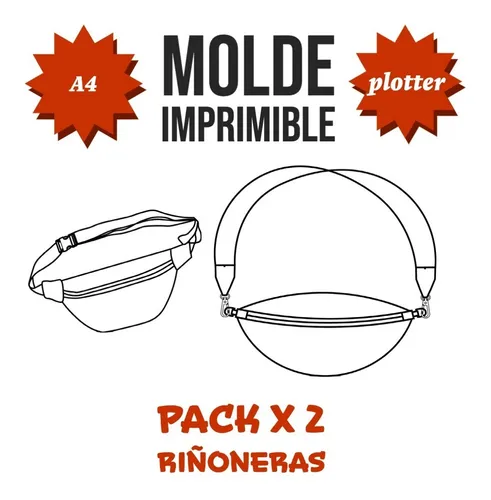 Riñoneras mujer online moldes