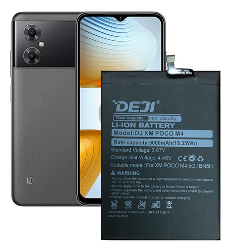  Bateria Para Redmi Note 11e / Poco M4 5g Bn5h 5000mah Deji