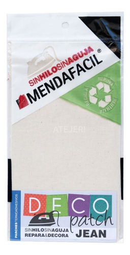 Imagen 5 de 8 de Parche Rectangulo De Jean Mendafácil Art 205 Por Unidad