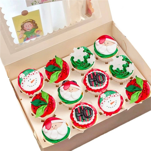 Caja De Cartón Para Cupcakes, Muffin Boxes Para 12 Cupcake