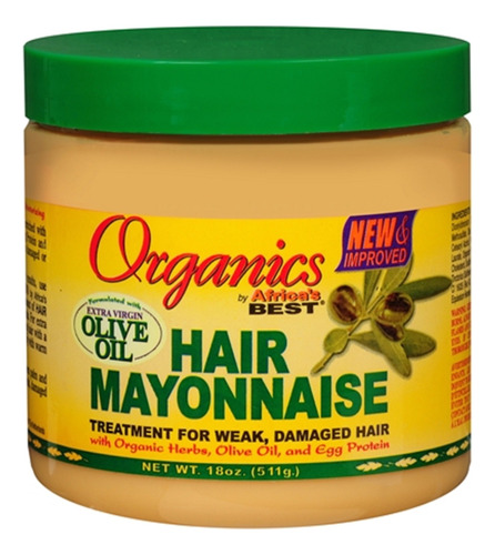 Organics Africa's Best - Mayonesa De Cabello Orgnico, 18 Onz