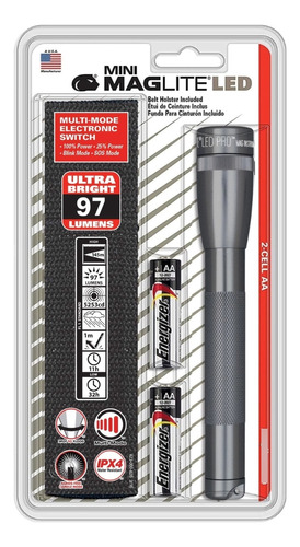 Linterna Led Mini Maglite + Funda 97 Lumenes Domestica