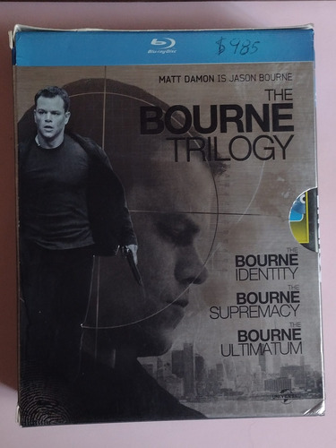 The Bourne Trilogy Blu-ray Disc Matt Damon (Usado)