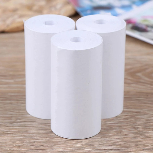 Papel Térmico X3 Para Mini Impresoras Q1 57x30mm X 6,5 Mtrs