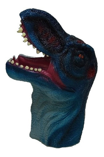 Imagen 2 de 5 de Titere De Goma Dinosaurio T-rex Jurassic World 26 Cm