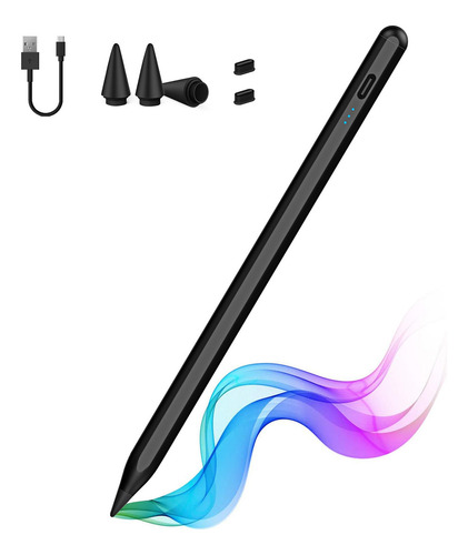 Lápiz Óptico Stylus Pluma Para Tablet Rechazo Palma, Negro