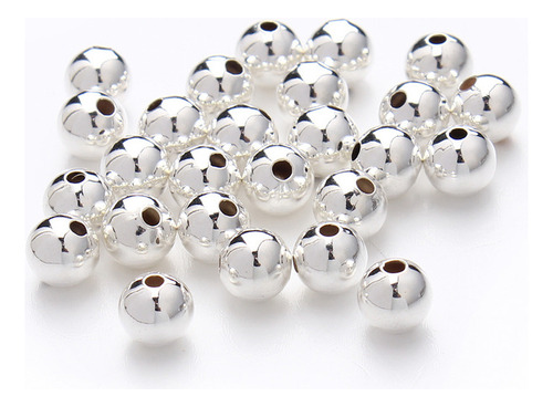 Cuentas Cobre Bañado 18k-4mm 20 Pcs Mix 5 Pcs Cada Colo