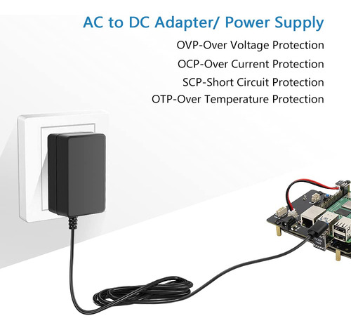 Adaptador De Fuente De Alimentación Shnitpwr 5v 3a Usb-c Par