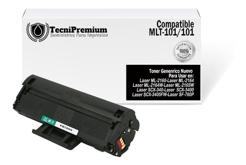 Toner 101 Mlt-101 Para Sams Ml-2160 Ml-2165 Scx-3405 Ml-2161