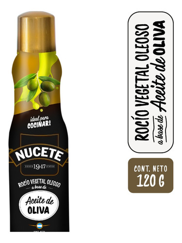 Imagen 2 de 2 de Combo Rocio Vegetal De Oliva Nucete 120 Gr X 3 Unid