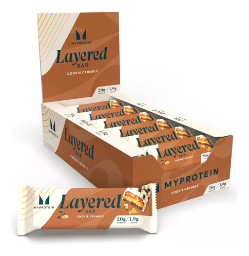 Myprotein Layered Bar Barras Proteina Cookie Crumble 12u 3c