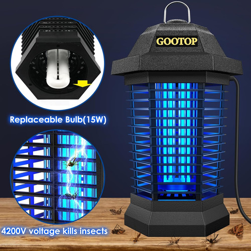Exterminador De Mosquitos Y Insectos Voladores - Enchufe 3 P
