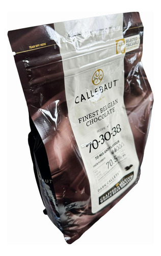 Finest Belgian Chocolate 70-30-38 Callebaut amargo com sem agregado caixa 2 kg