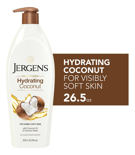 Jergens Loción Corporal Y De Manos De Coco 26.5 Oz
