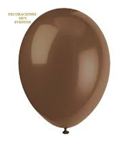 Pack 25 Globos Marrón Chocolate 11 Pulgadas Desinflados