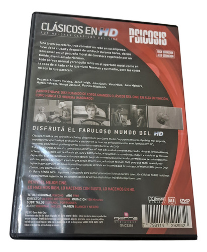 Psicosis Anthony Perkins Film Dvd