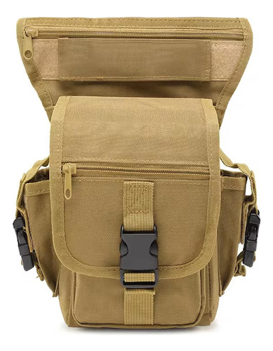 Muslera Tactica Bolso Muslera Outdoor Banano Pierna Airsoft Musleras Tacticas Cintura A Prueba De Agua Cangurera Unisex Tela Oxford Bolsa Tactica Lateral Impermeable Coyote Hauki