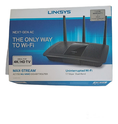 Router Linksys Usado Internet Wifi Antena 