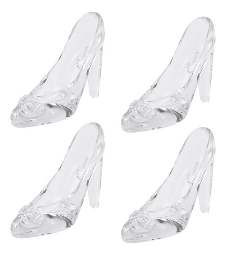 4 Zapatos De Cristal De Cristal Para Regalo De Cumpleaños, D