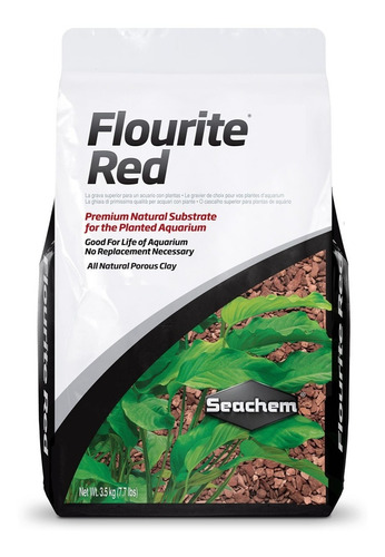 Imagen 1 de 2 de Seachem Flourite Red Sustrato Acuarios Plantados 3.5kg