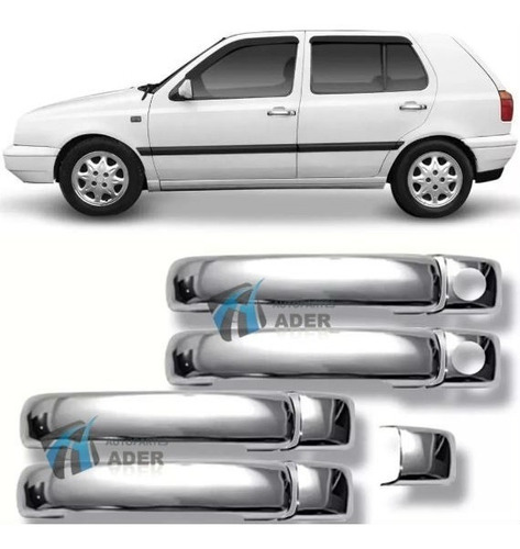 Cubre Manijas Cromadas Vw Golf 1995 1996 1997 1998 Modelo Viejo