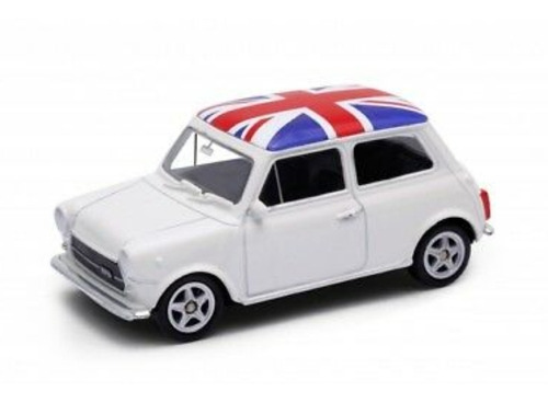 Auto Clásico De Colección Mini Cooper 1300 Escala 1:24 Metal