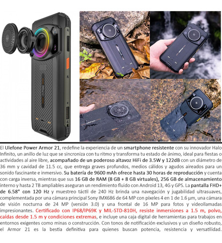 Ulefone Armor 21 Con Cámara Frontal De 16mp Y Android 13