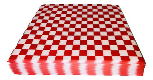 Papel Encerado Diseño Cuadros Certificado Alimentos 50 Hojas