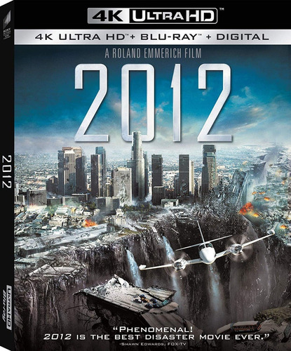 2012 John Cusack Pelicula 4k Ultra Hd + Blu-ray