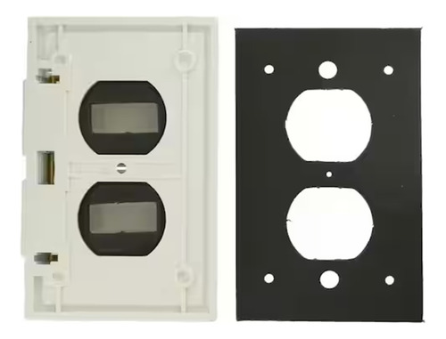 4976-w Leviton Placa Duplex 2 Tapas Intemperie Blanca Color Blanco Corriente Nominal 0 A Voltaje Nominal 0v