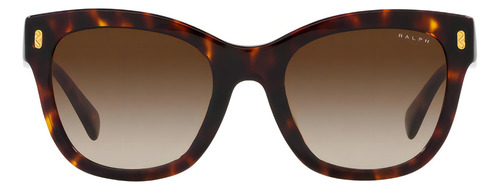 Óculos de sol femininos originais Ralph Ra5301, cor marrom, cor da moldura, marrom