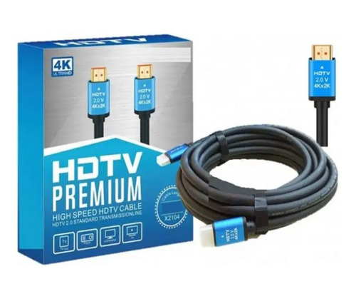 Cable Hdmi Premium 2k/4k 10mts V2.0 