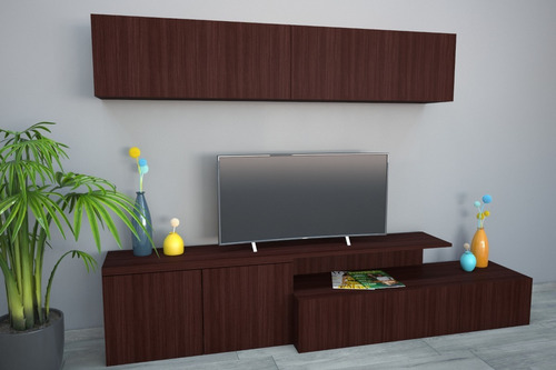 Rack Tv Modular Mueble Excelente Calidad Living Moderno