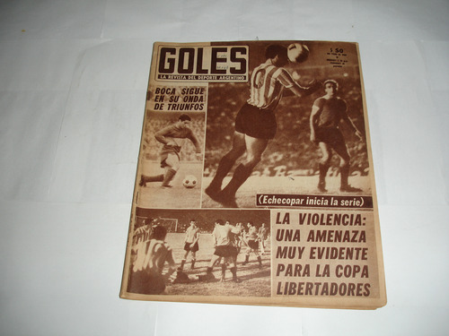 Revista Goles 1011 Independiente2 Estudiantes4 Copa Libert68 (Usado)